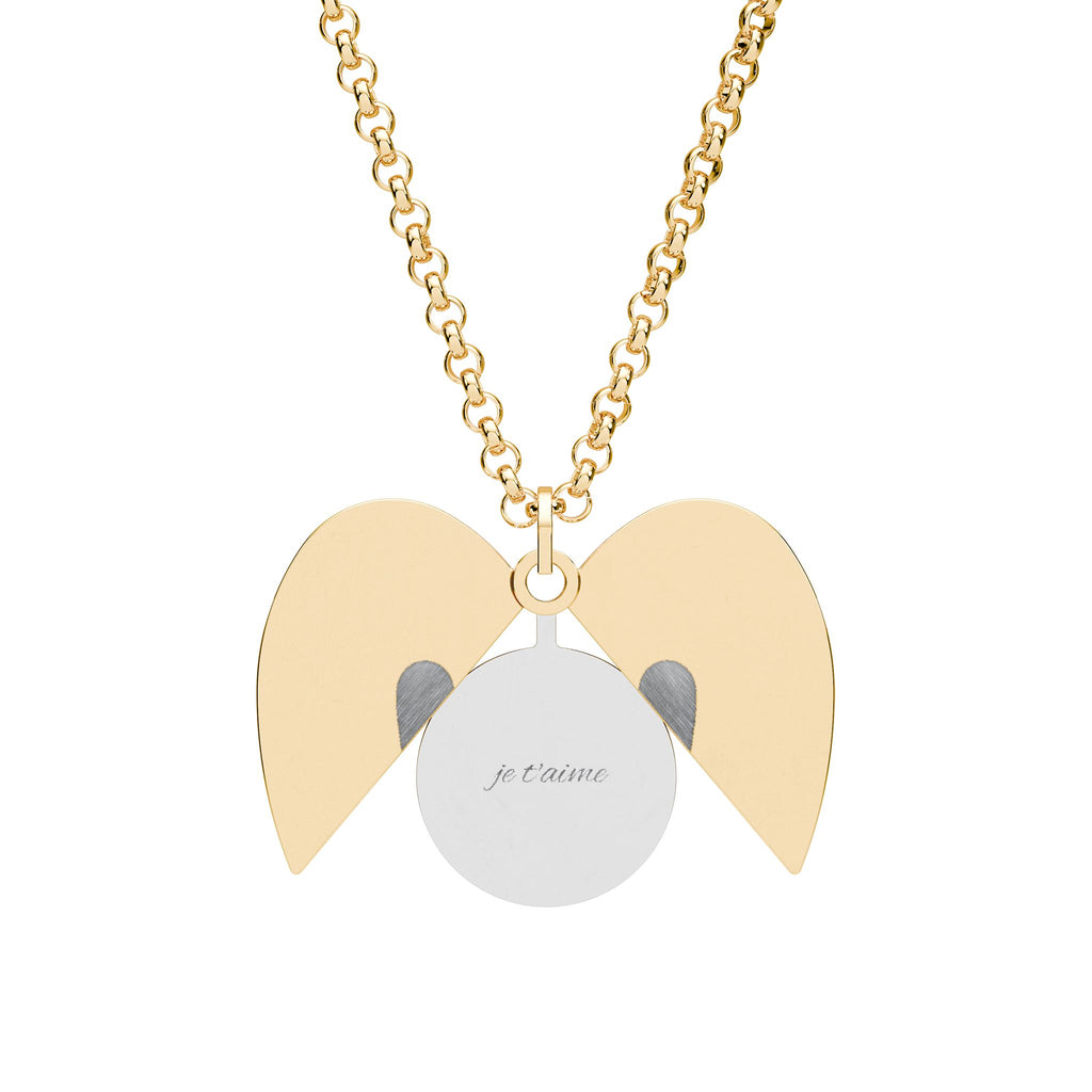 Chaîne en coeur avec message caché