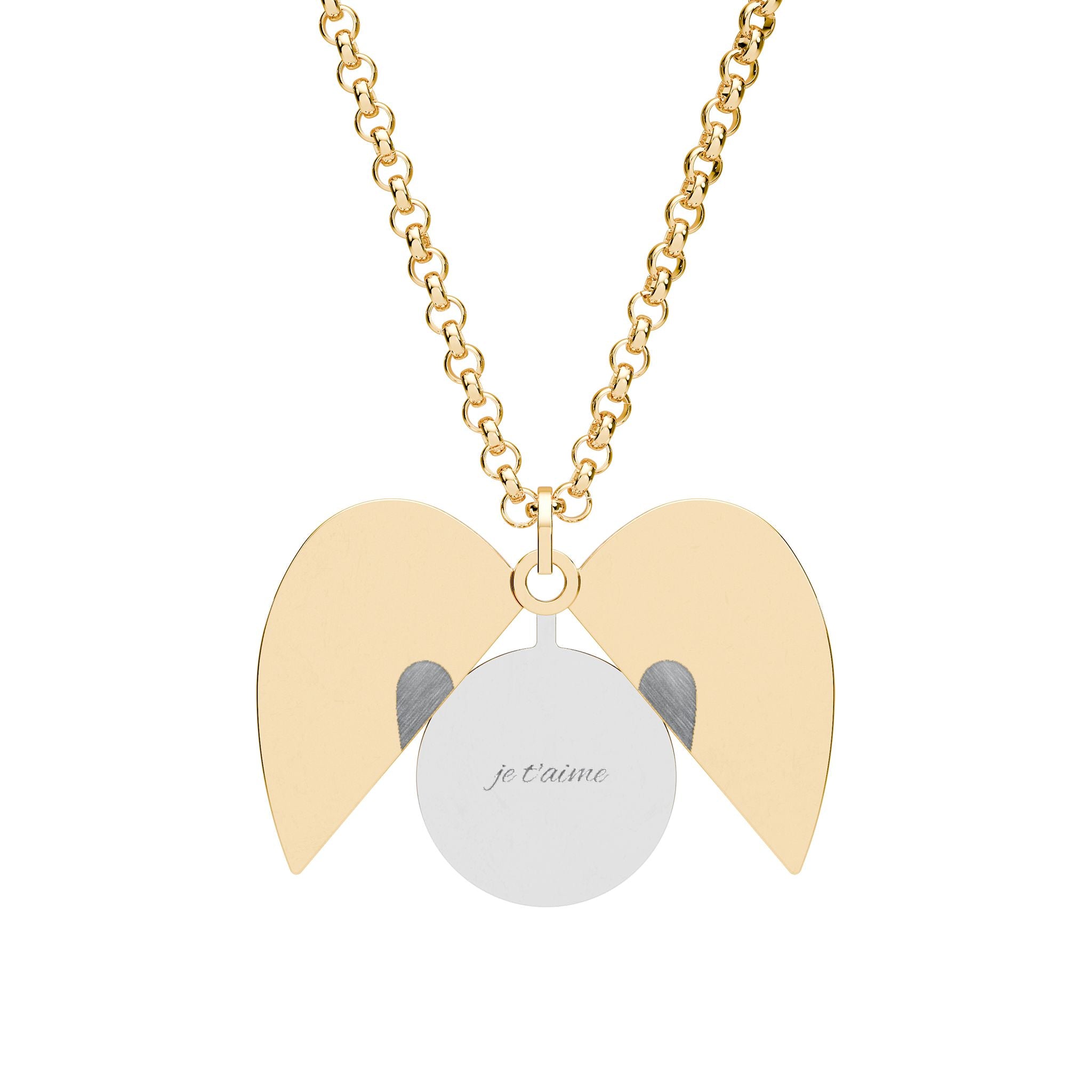 Chaîne en coeur avec message caché