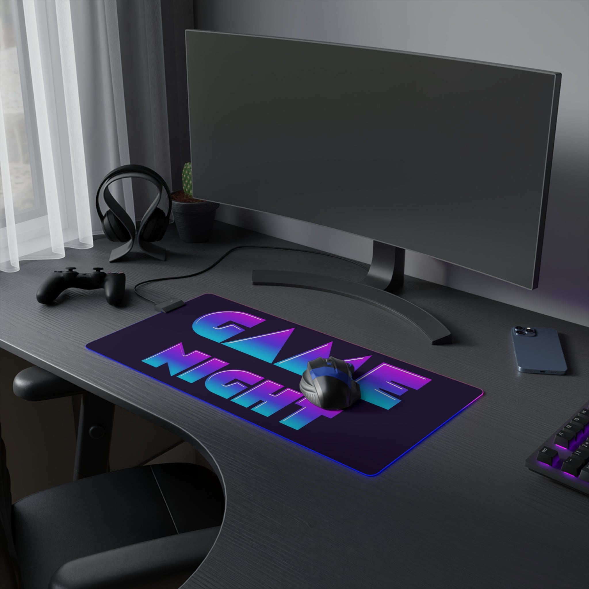 Tapis de clavier & souris "GAME NIGHT"