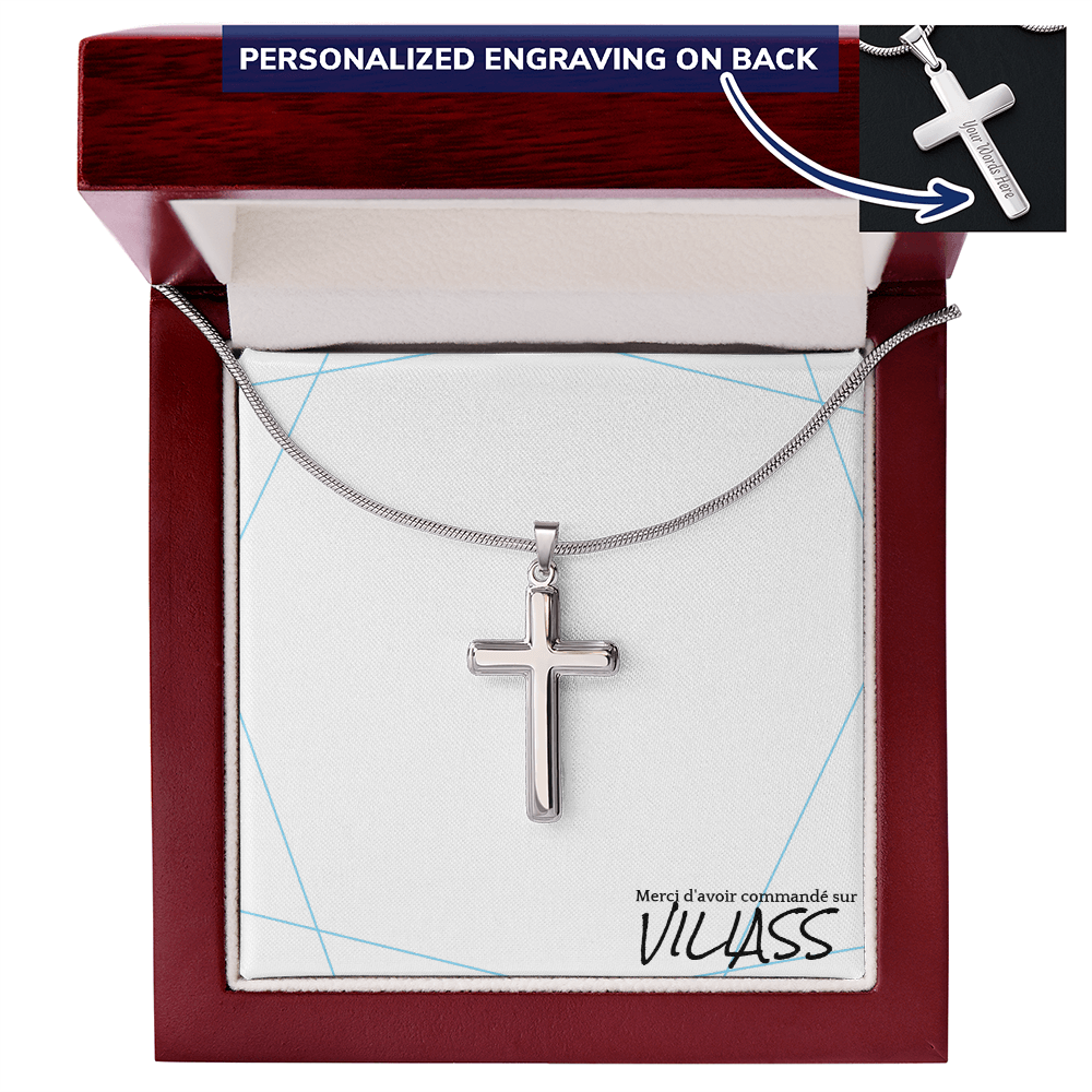 Collier en croix pour homme