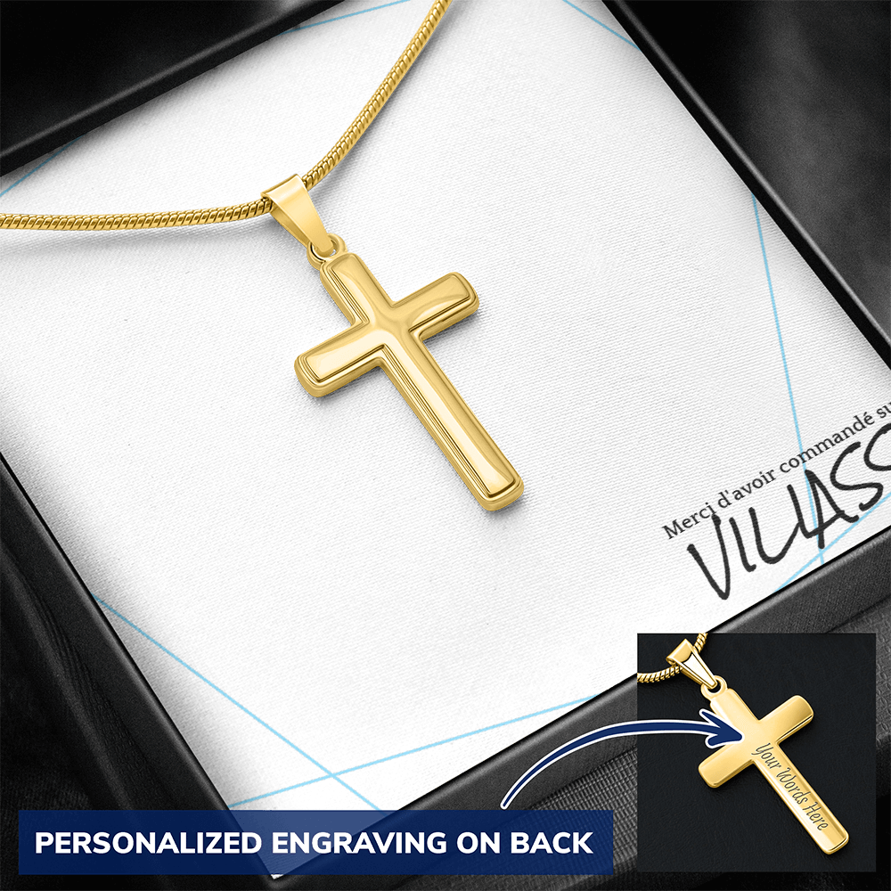 Collier en croix pour homme