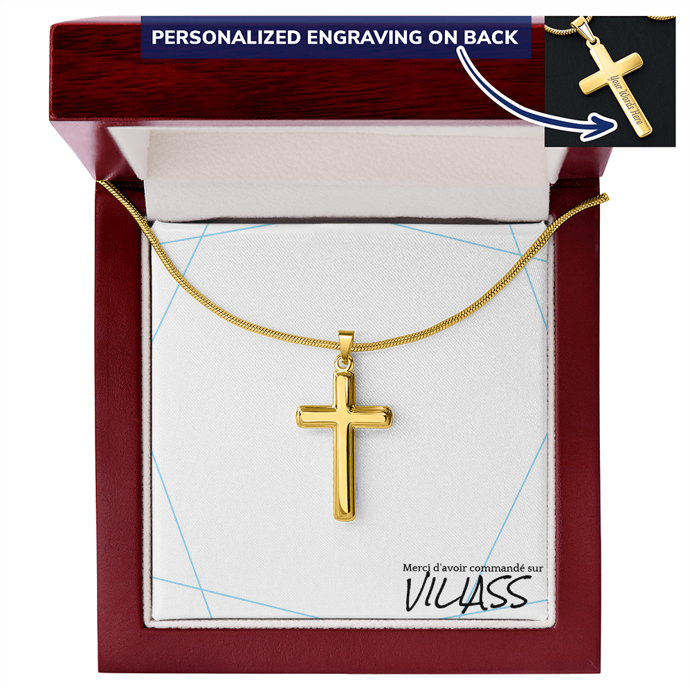 Collier en croix pour homme