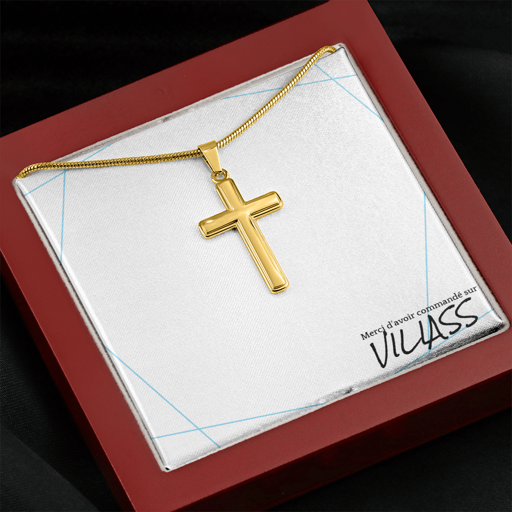 Collier en croix pour homme